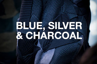 Blue, Silver & Charcoal Rugs