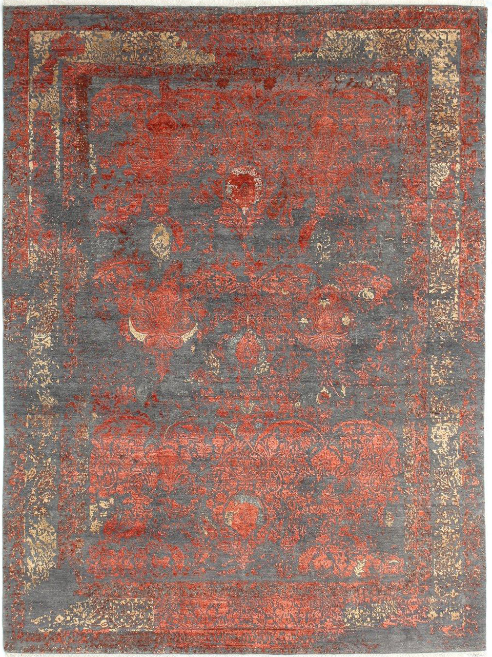Cloak - Ava grey-red rug